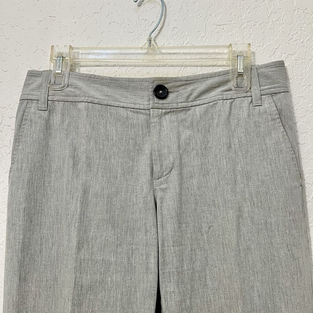 Banana Republic Gray Cuffed Dress Pants Career Business Casual‎ Trousers Stretch - Picture 2 of 7